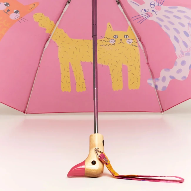 original-duckhead-parasol-skladany-automatyczny-rpet-fuchsia-arty-cats-compact-5060499013870-2.webp
