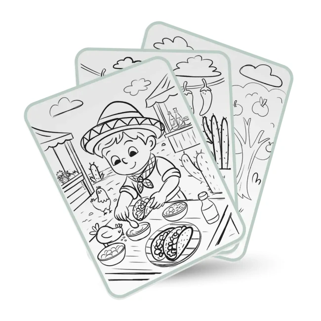 Tablet-graficzny-z-szablonami-do-rysowania-KIDYDRAW-PAD-Food-around-the-world-Kidywolf-7.webp